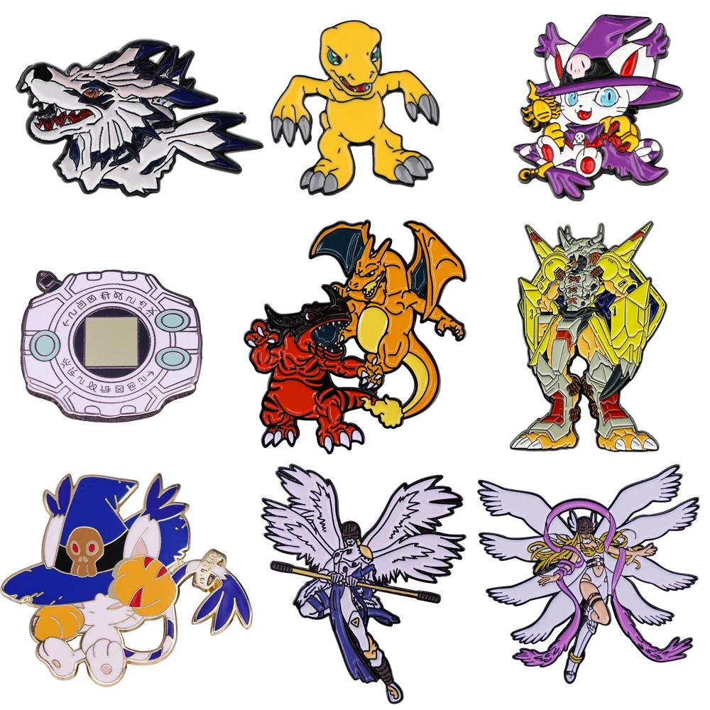

Digimon Adventure Anime Pins for Backpacks Brooch for Clothes Badges Enamel Pin Accessories for Jewelry Cool Things Gift