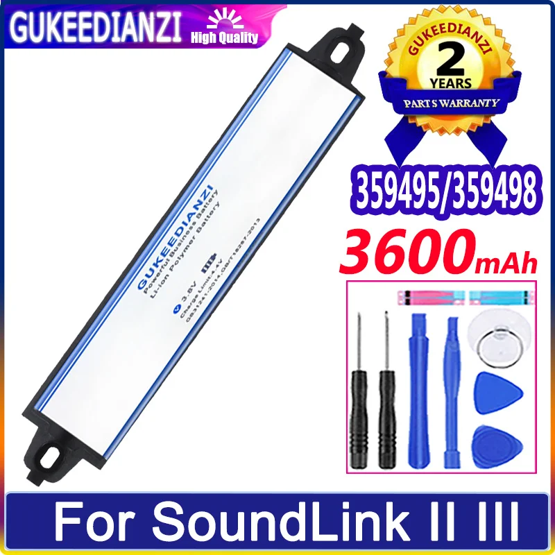 

359495 359498 330105 404600 3600mAh Battery for Bose SoundLink Bluetooth Mobile Speaker II SoundLink III Batteries + Free Tools