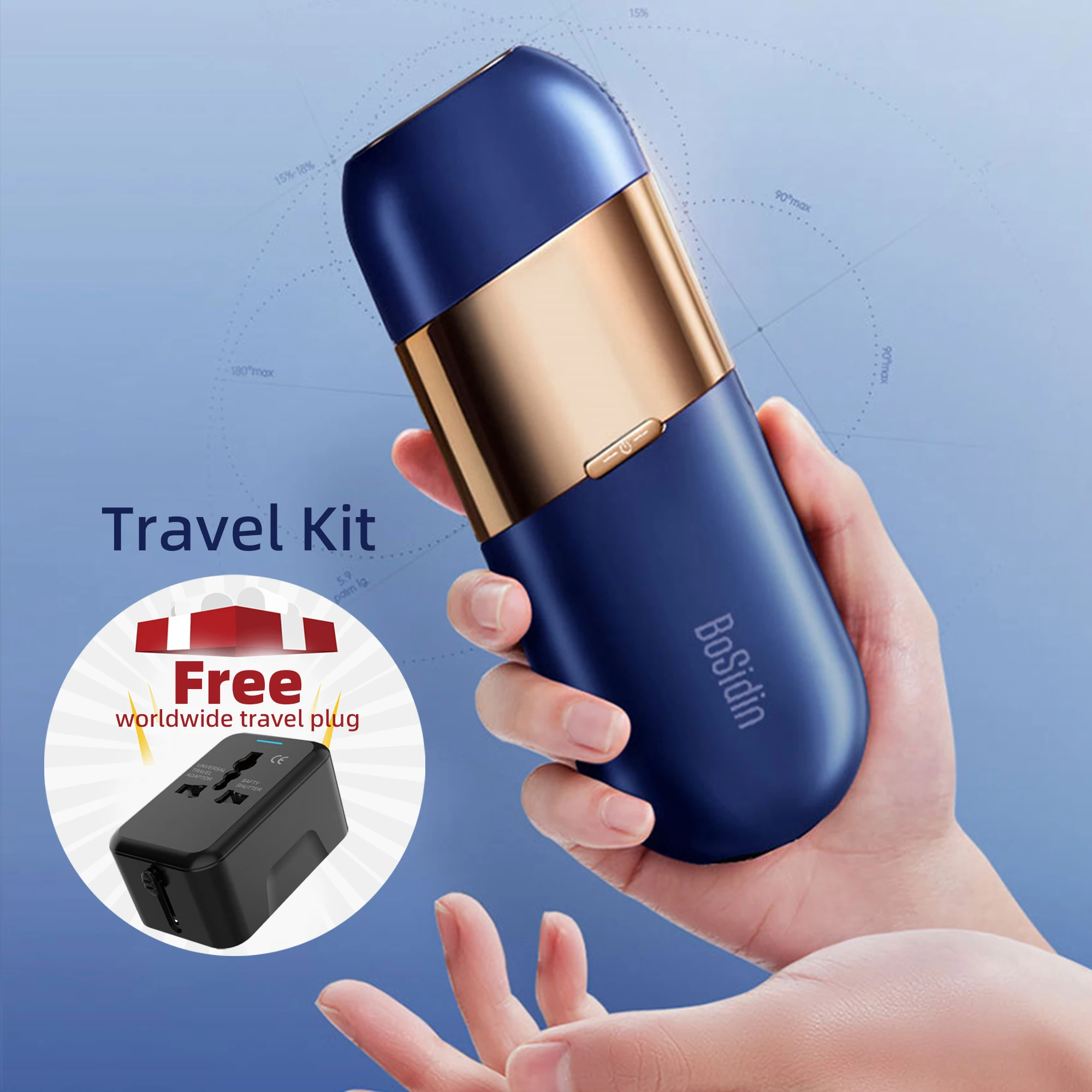 Лазерное устройство для удаления волос Bosidin с системой охлаждения депилятор IPL