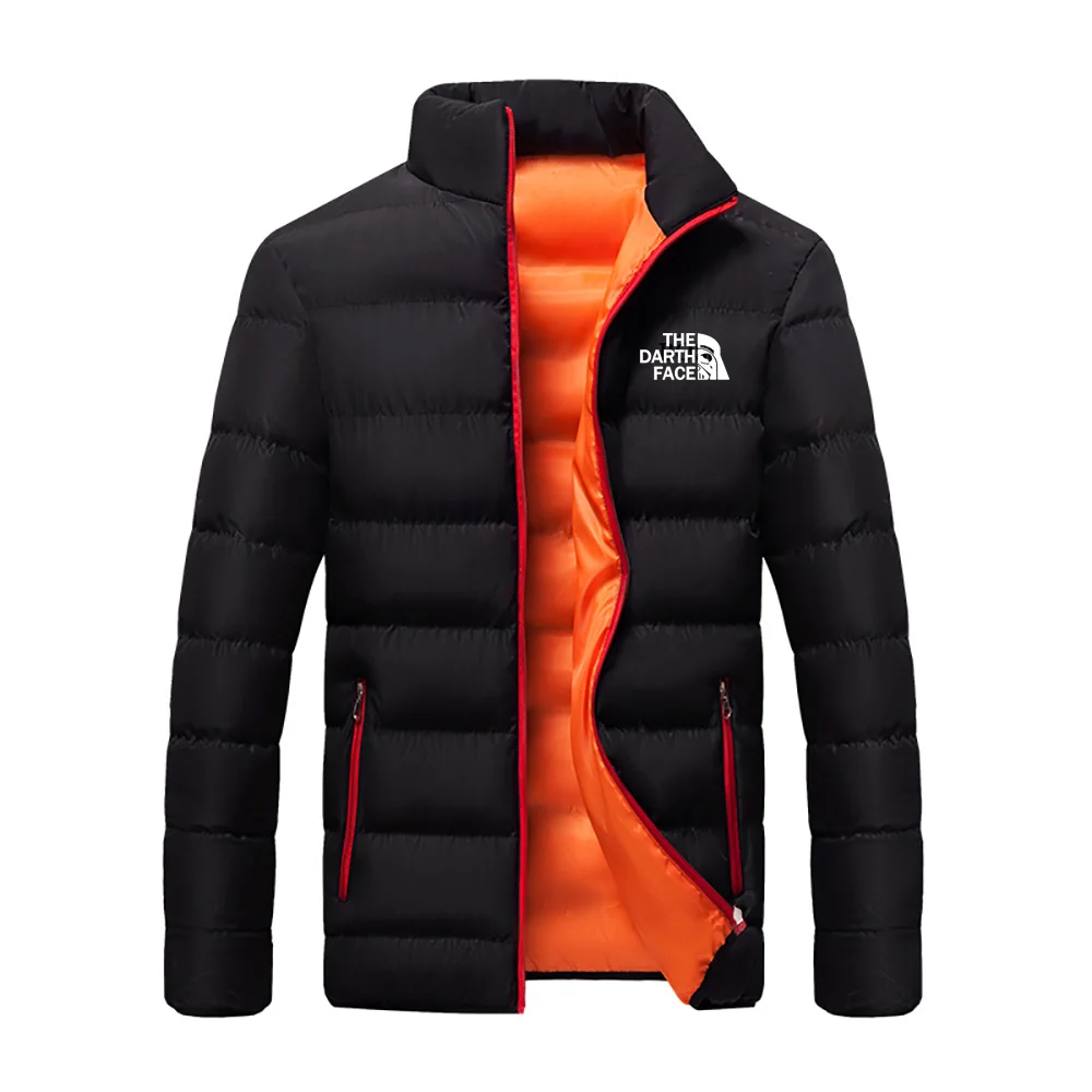 

Winter jacket Men's standing collar warm jacket Street fashion casual brand Men's parka North coat Soft and comfortable