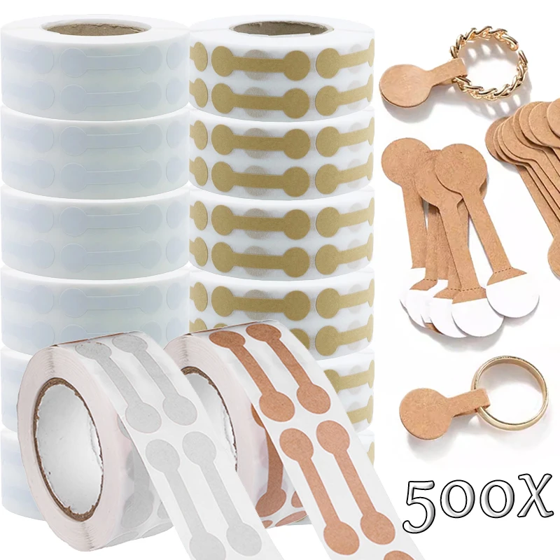 

500 шт./рулон, самоклеящиеся этикетки для бижутерии