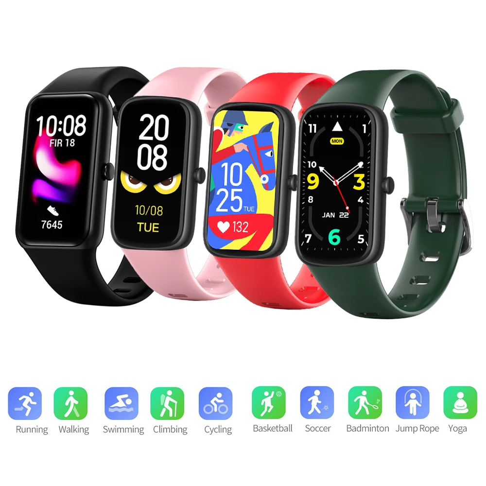 

Smart Wristbands IP67 Waterproof Men Women Smartwatch Heart Rate Monitor Fitness Bracelet For Android IOS Phone