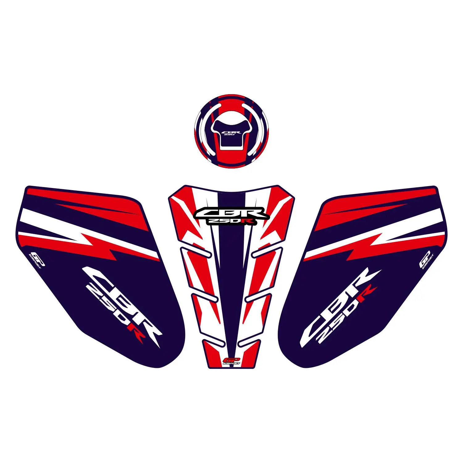 

GP композитная синяя совместимая танка для CBR 250 2011-2012