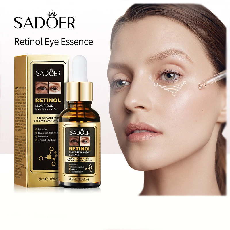 

Retinol Dark Circles Eye Serum Improve Eye Bags Lifting Firming Essence Fade Fine Line Puffiness Moisturizing Brighten Skin Care