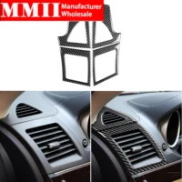 carbon fiber for mitsubishi lancer gts es de 2008 2015 both side air outlets defogger vents frame stickers interior accessories