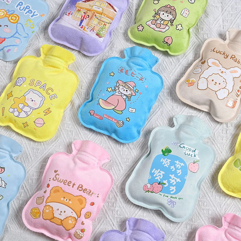 Грелки для живота резиновая сумка бутылки с горячей водой милый мультяшный