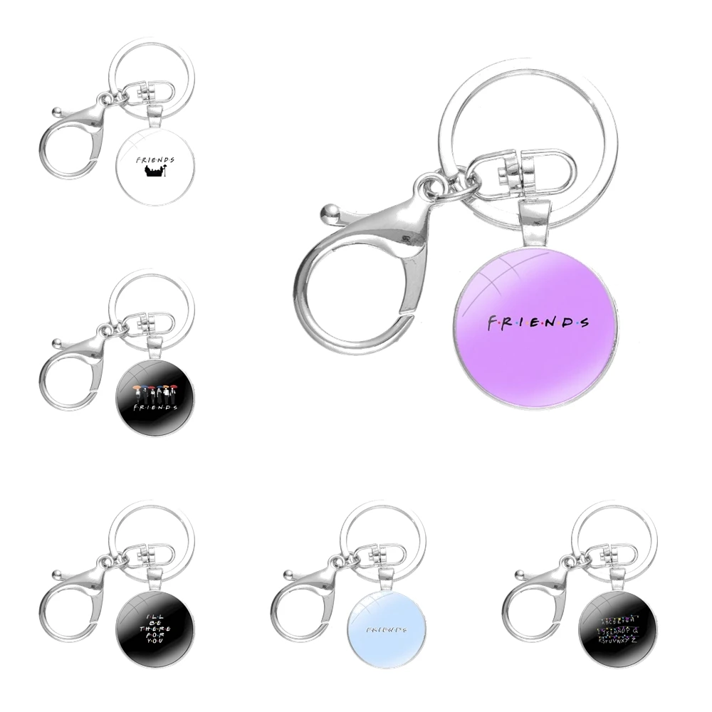 

Модные Мультяшные забавные брелки для ключей для влюбленных ручная работа стеклянный кабошон сплавы Брелки Подвески для автомобильных ключей безделушки для друзей вместе
