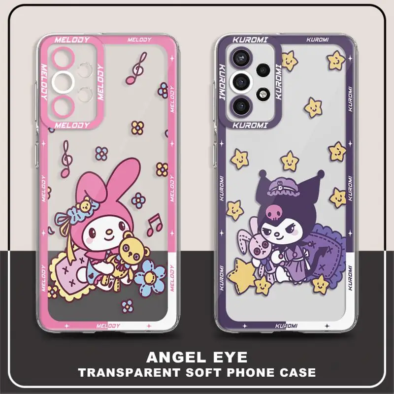 Прозрачный чехол Hello Kitty для Samsung Galaxy A54 A53 A52 A14 5G A34 A12 A13 A32 A21s A23 A51 A33 A71