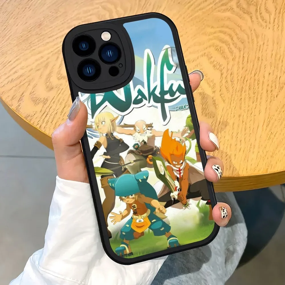 Чехол для телефона Game W-Wakfu iPhone 14 15 11 12 13 X XR Pro MAX Plus Защитная мягкая кожаная задняя