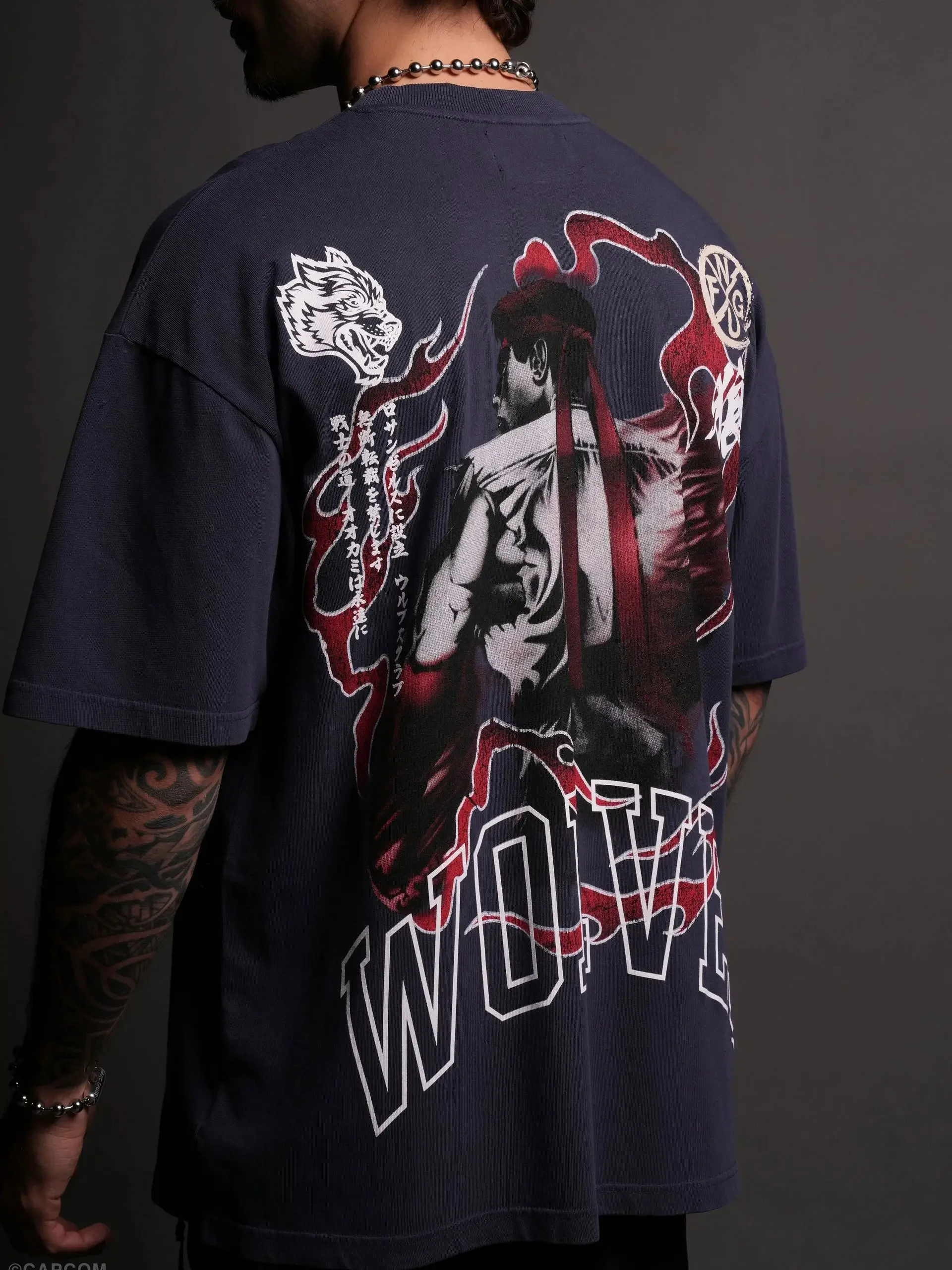 Футболки для пар DARC WOLVES Y2K мужские уличные футболки с принтом аниме модная