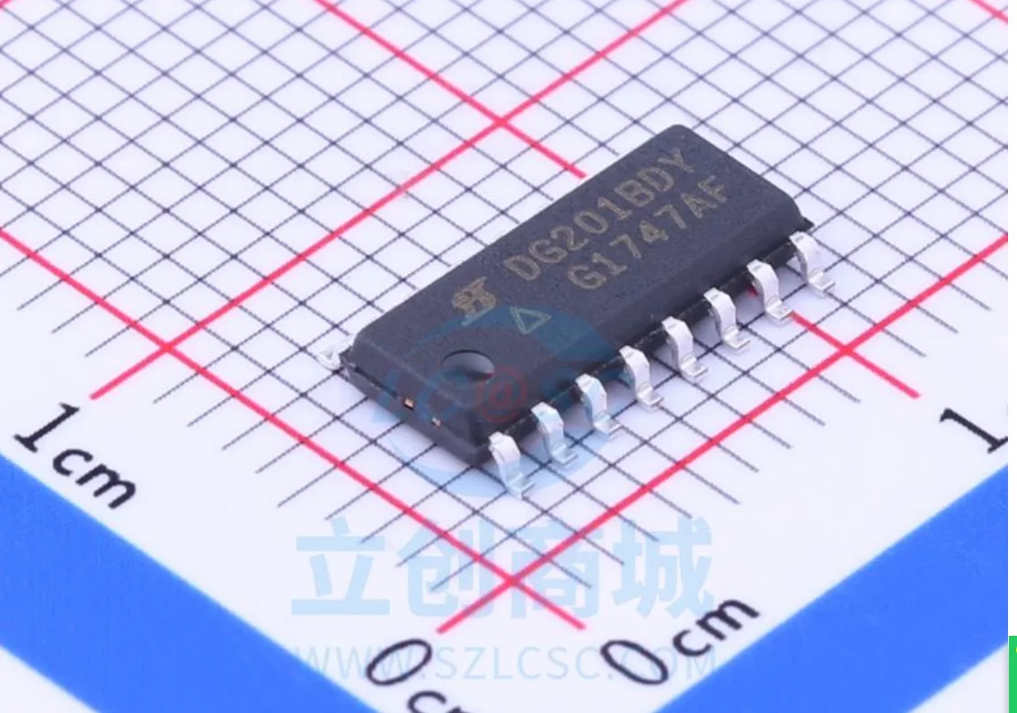 SMD DG201BDY-T1-E3 Dg201bdy Sop-16 четырехсторонний аналоговый коммутационный чип | Электронные