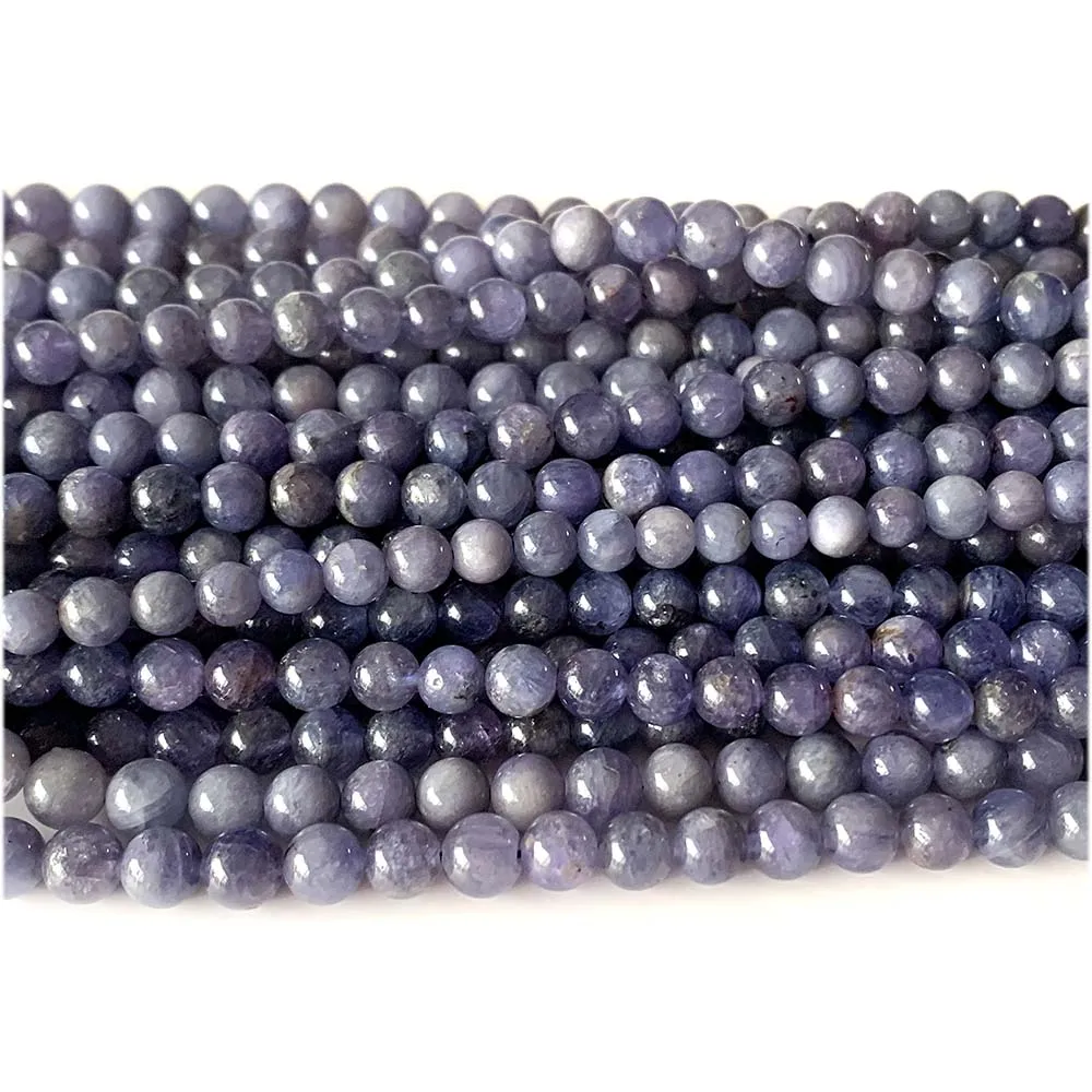 Veemake Синий Танзанит Круглые Свободные Натуральные Камни Кристалл Подвески