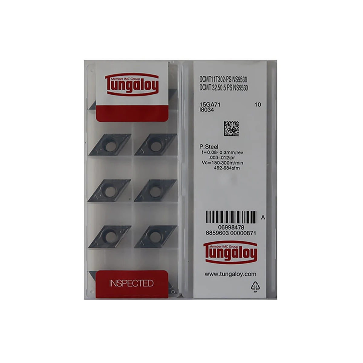 

Tungaloy 100% Original DCMT DCMT11T304 DCMT11T302 DCMT11T308 DCMT070204 DCMT070202 PS NS9530 Carbide Turning Inserts