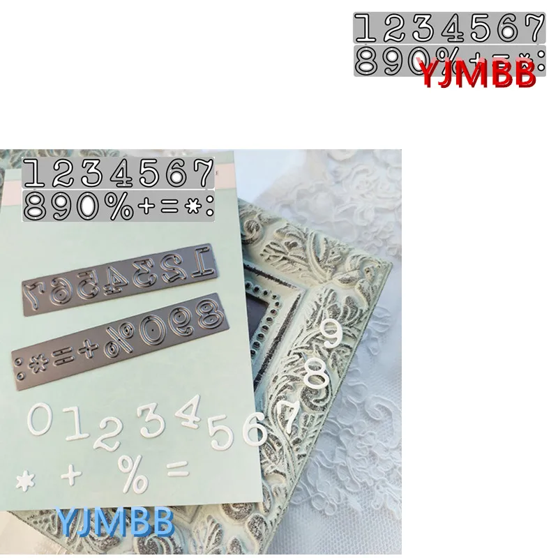 

YJMBB 2022 Новинка 0-9 декоративные металлические Вырубные штампы для скрапбукинга альбома бумаги «сделай сам» карточек ремесло тиснение высечк...