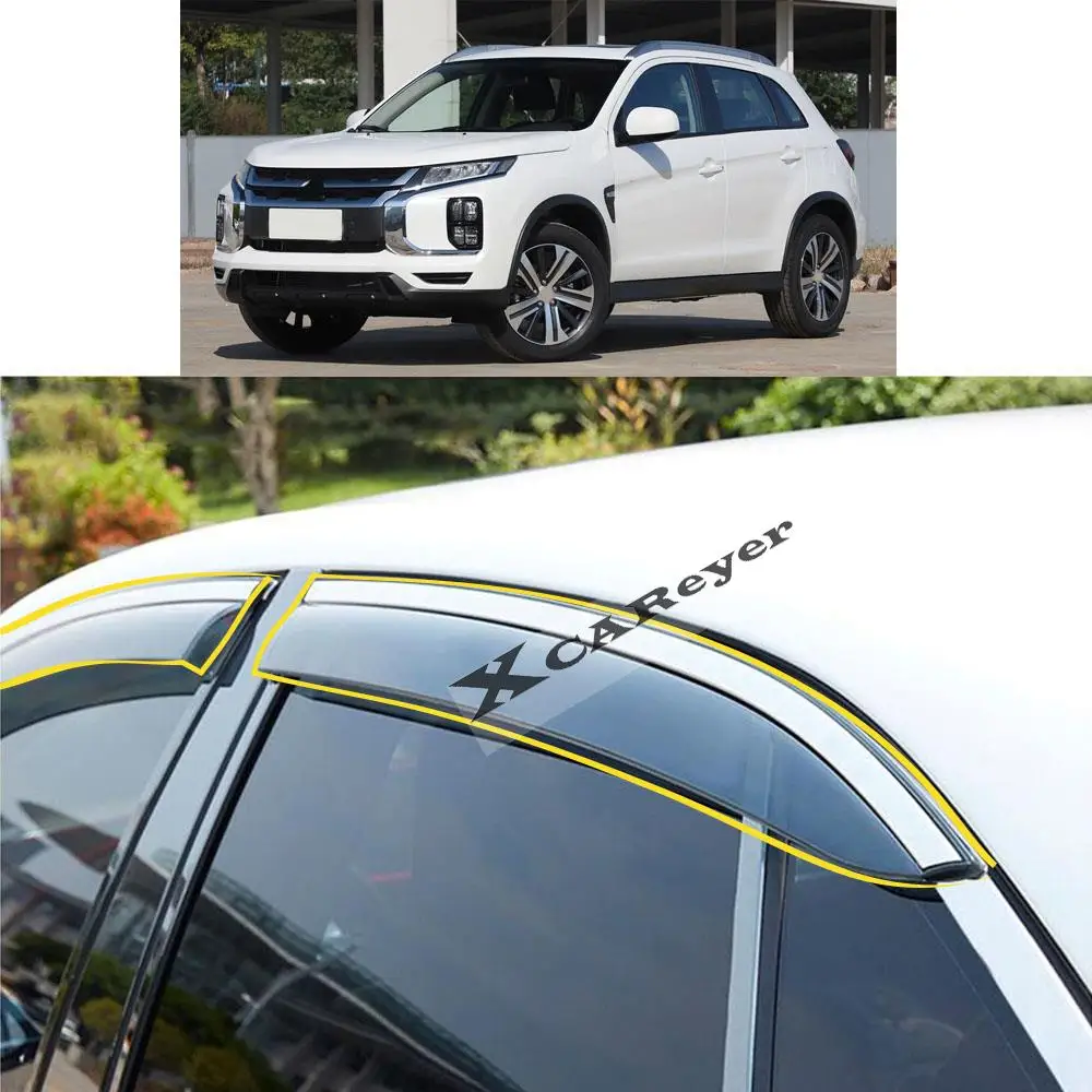 

For MITSUBISHI ASX 2010 2011 2012 2013 2014 2015 2016 2017-2020 Car Sticker Plastic Window Glass Wind Visor Rain/Sun Guard Vent