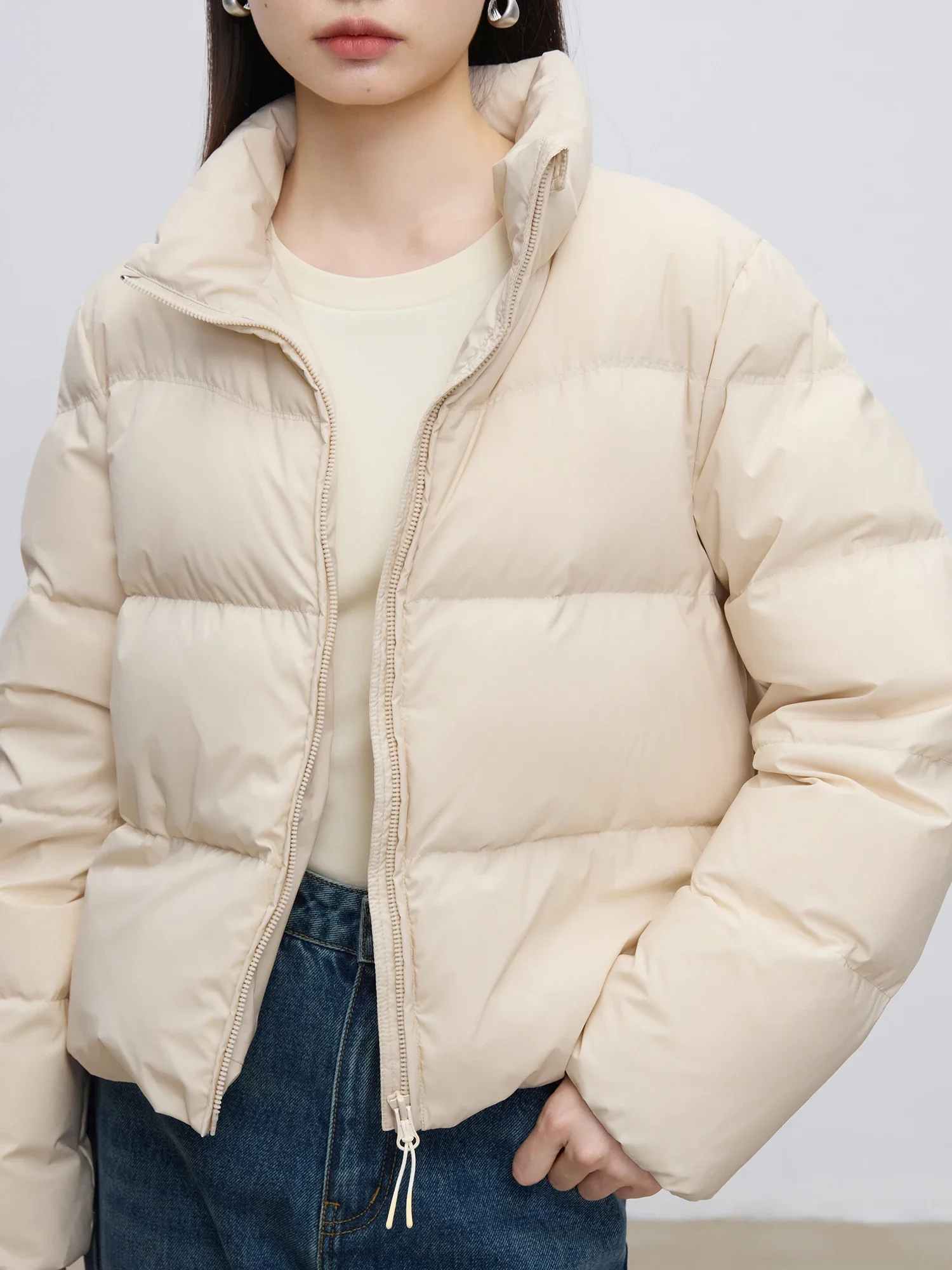 Женская куртка ZIQIAO 73.2G с воротником-стойкой