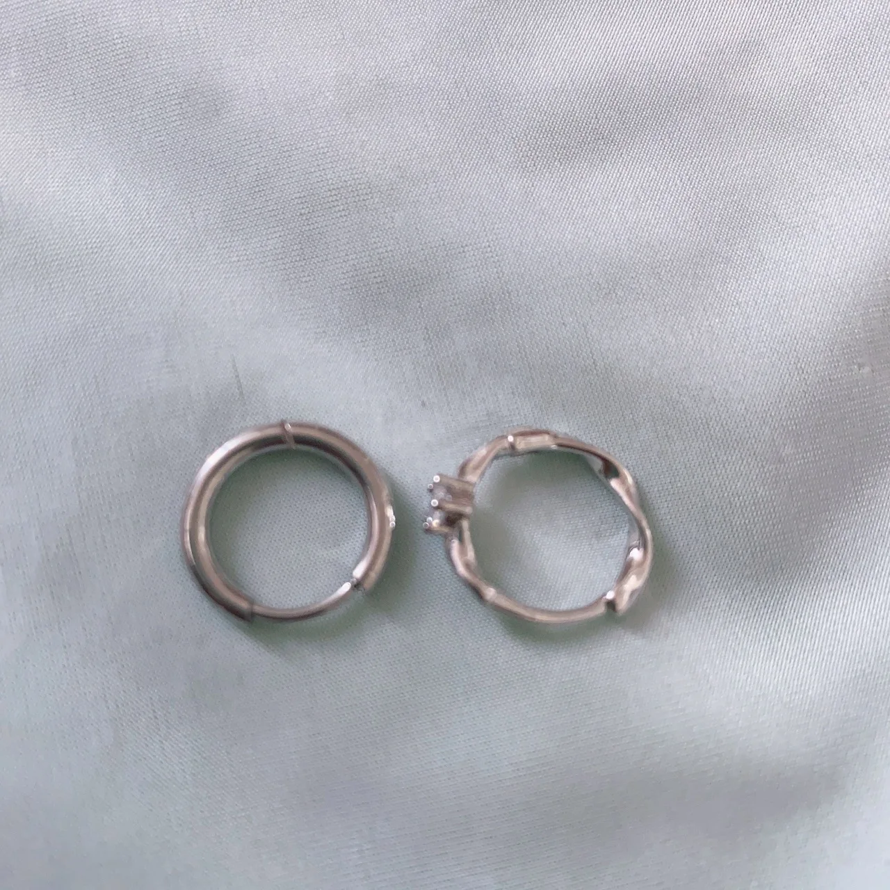 Женские серьги-кольца Faye из циркония