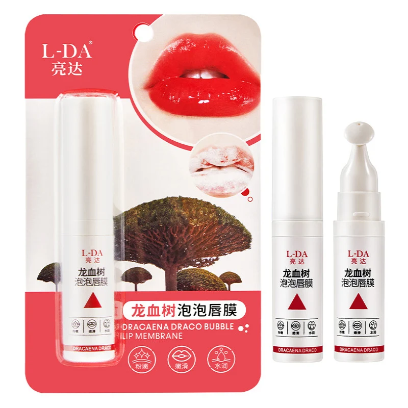 

L-DA Dracaena Draco Bubble Lip Membrane Original Dragon Blood Tree Bubble Lip Oil Mask Lip Scrub Stick Moisturize Exfoliating