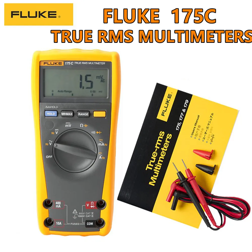 

Цифровой мультиметр FLUKE179C, высокоточный тестер для измерения напряжения, емкости, частоты и температуры, сопротивление, сопротивление,