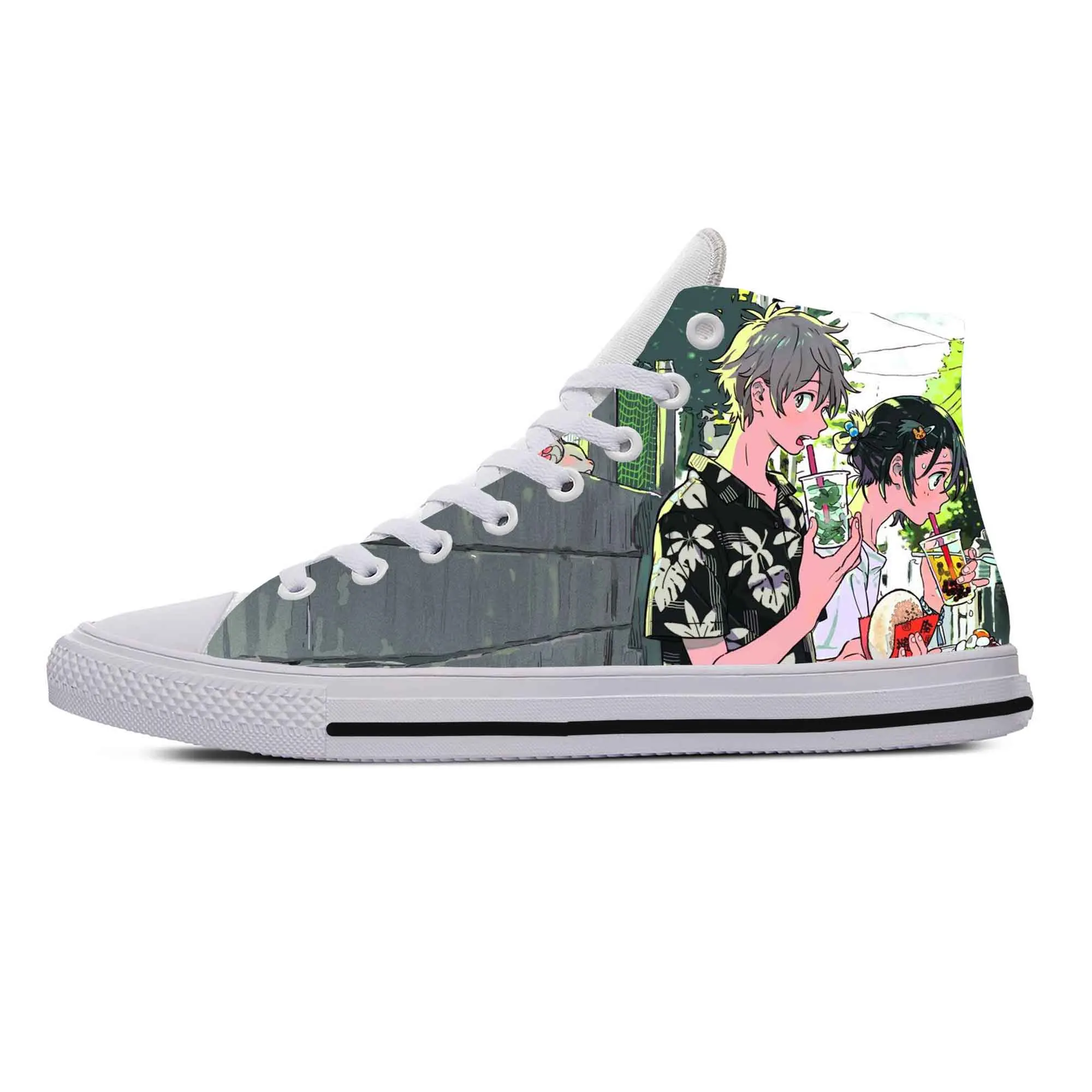 

Umibe No Etranger Hashimoto Shun Chihana Mio Cool Casual Cloth Shoes High Top Lightweight Breathable 3D Print Men Women Sneakers