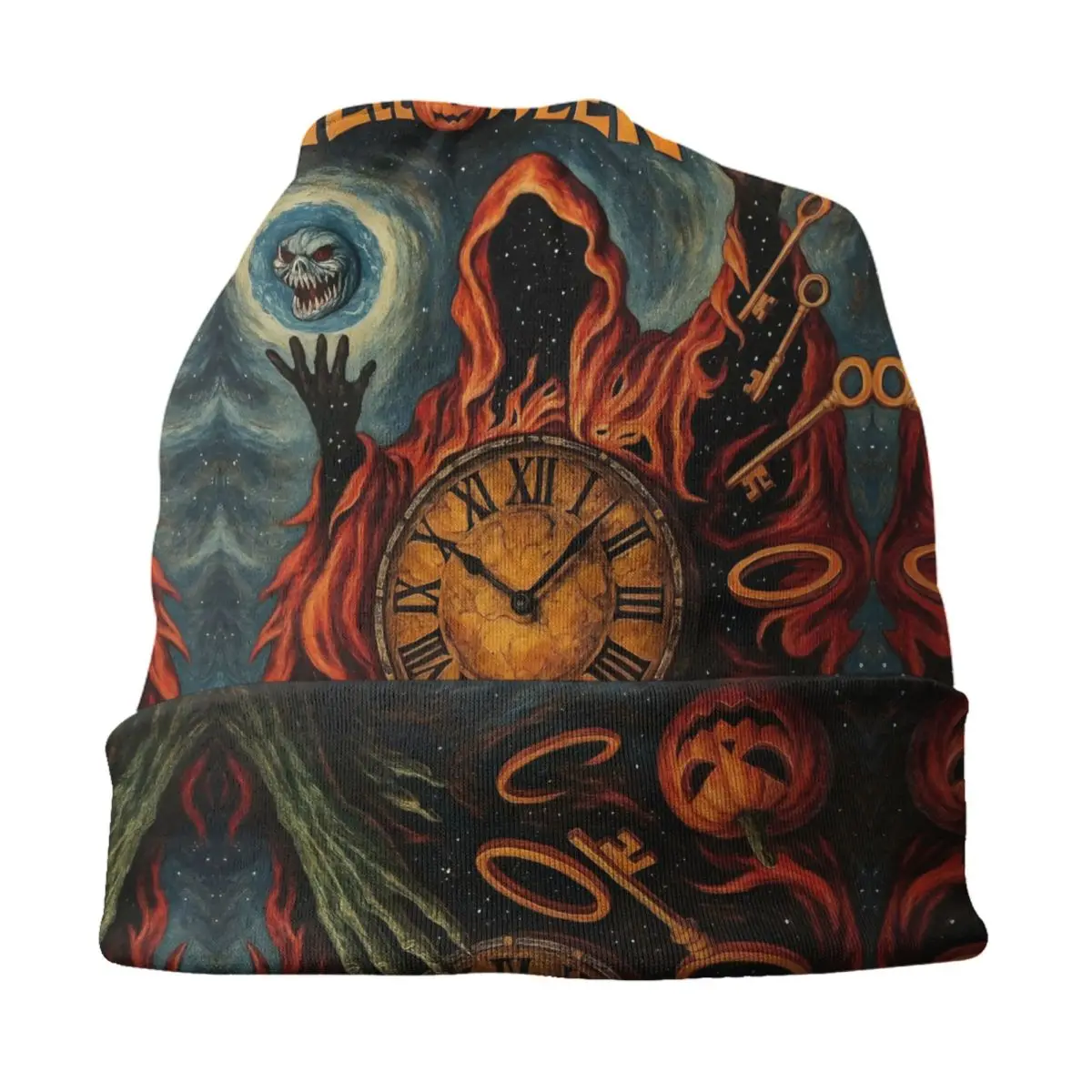 Фото Музыкальные топы на заказ H-Helloweenes, брендовые шапочки Skullies, шапки для мужчин и женщин, зимняя теплая вязаная шапка в стиле хип-хоп, шляпы в стиле ретро для взрослых №3
