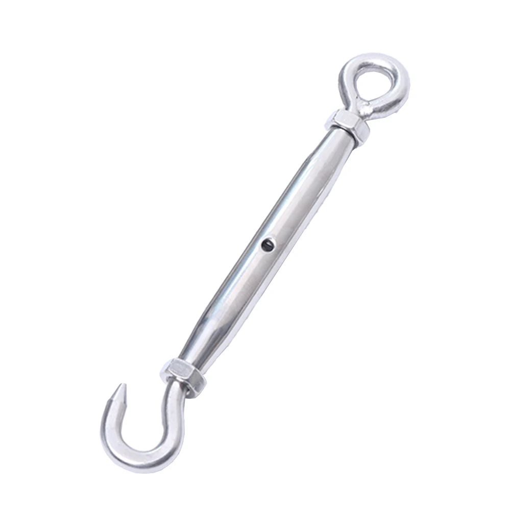 

Brand New Turnbuckle M6 Rustproof Silver Stainless Steel Strong Useful Waterproof 2PCS Durable Easy Installation
