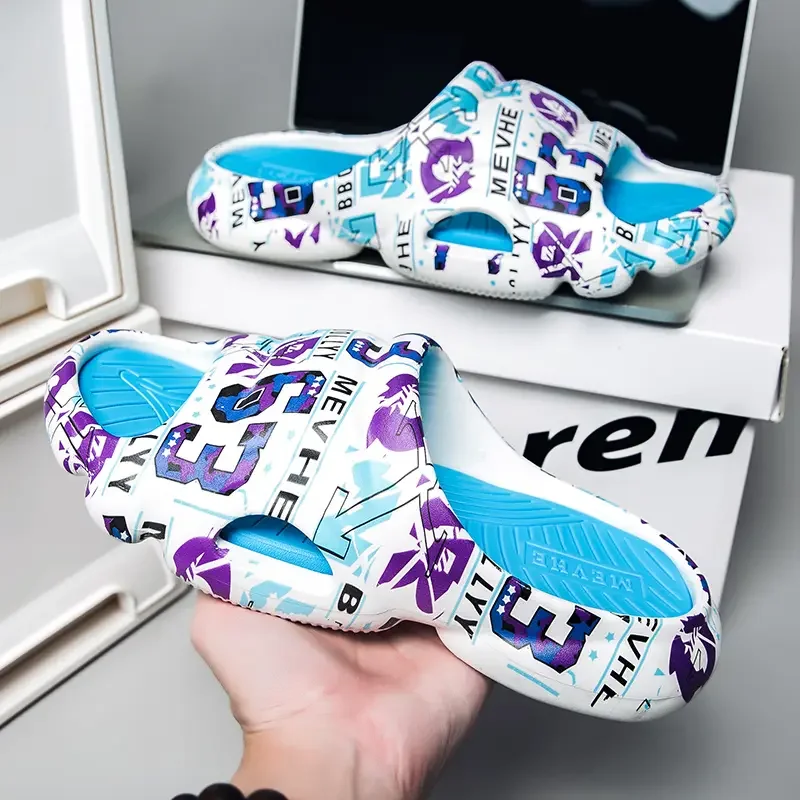 Мужские Нескользящие шлепанцы мягкая подошва пляжные сандалии кокосовые