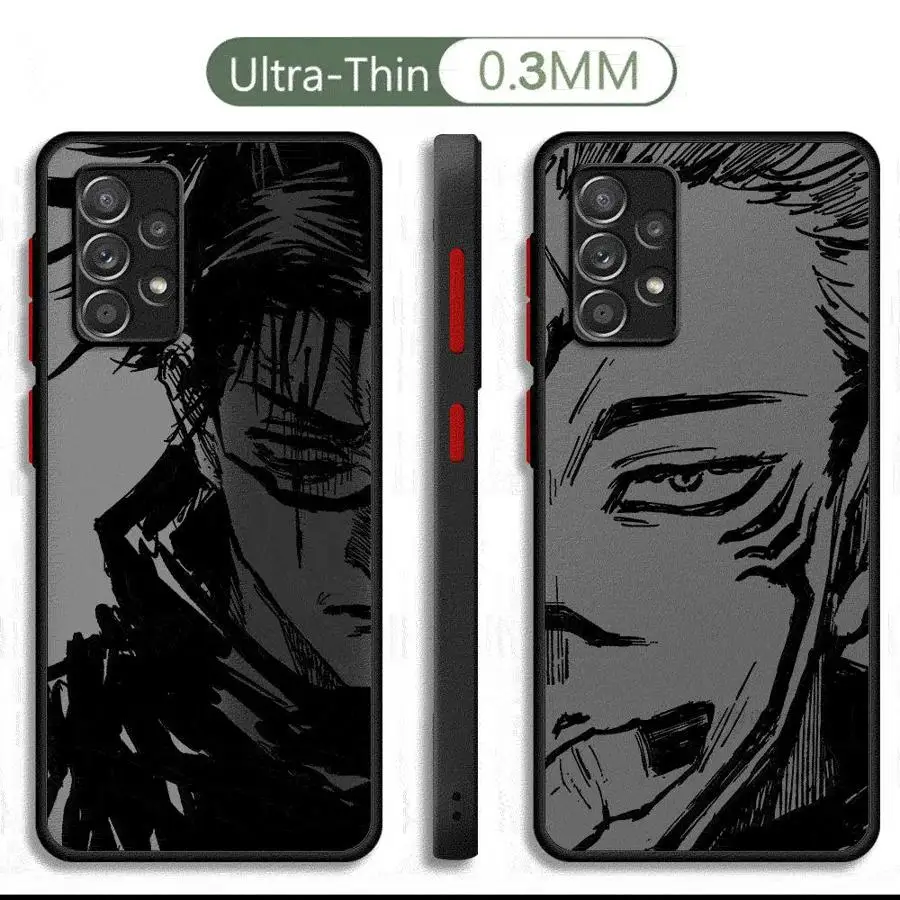 Мягкий матовый чехол для телефона с аниме сукуна юютсуса Kaisen Samsung Galaxy A11 A42 A71 A04s A04e