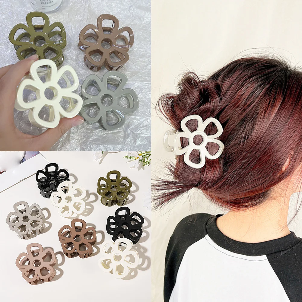 

Цветочный захват, полый захват, аксессуары для волос, заколка для волос карамельных цветов, заколка для волос для женщин, аксессуары для мак...