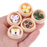 dollhouse miniatures chinese dim sum mini play doll food miniature kitchen accessories for kid children play house doll toys