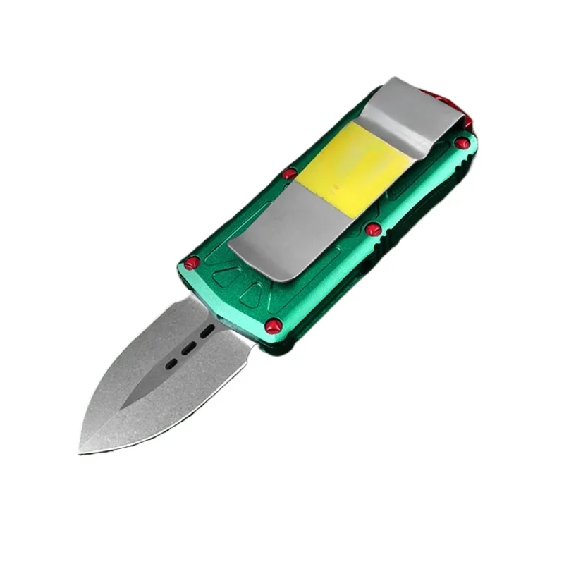 Exocet Bounty Hunter Series Мини-нож D2 Stonewashed Blade CNC T6 Алюминиевая ручка EDC Тактический