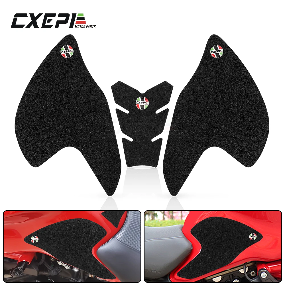 

For Ducati Monster 821 2015-2020 Motorcycle Gas Tank Pads Protection Fuel Tank Traction Pad Protector Decal Sticker