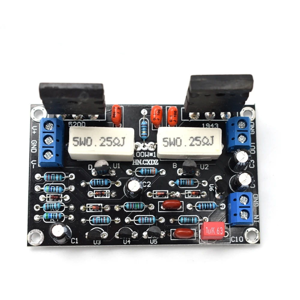 DLHiFi 2SC5200 + 2saeas 100 Вт DC 35 в моноканальный Hi-Fi аудио усилитель платы |