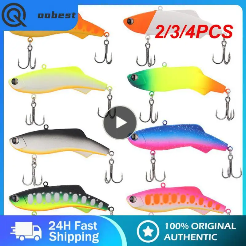 

2/3/4PCS Colorful Fake Bait Vibration Bionic Fish Lure Silicon Fishing Lures Sports Entertainment Fishing Luya Bait