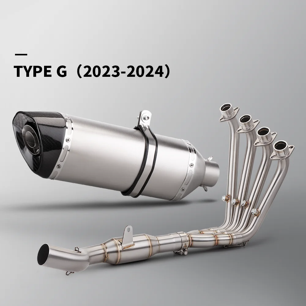 Фото Для мотоциклов QJMOTOR QJ800GS-G QJ 800GS SRK800RR SRK 800 RR 2023: выхлопная система с глушителем 51 мм и передней соединительной трубой №2