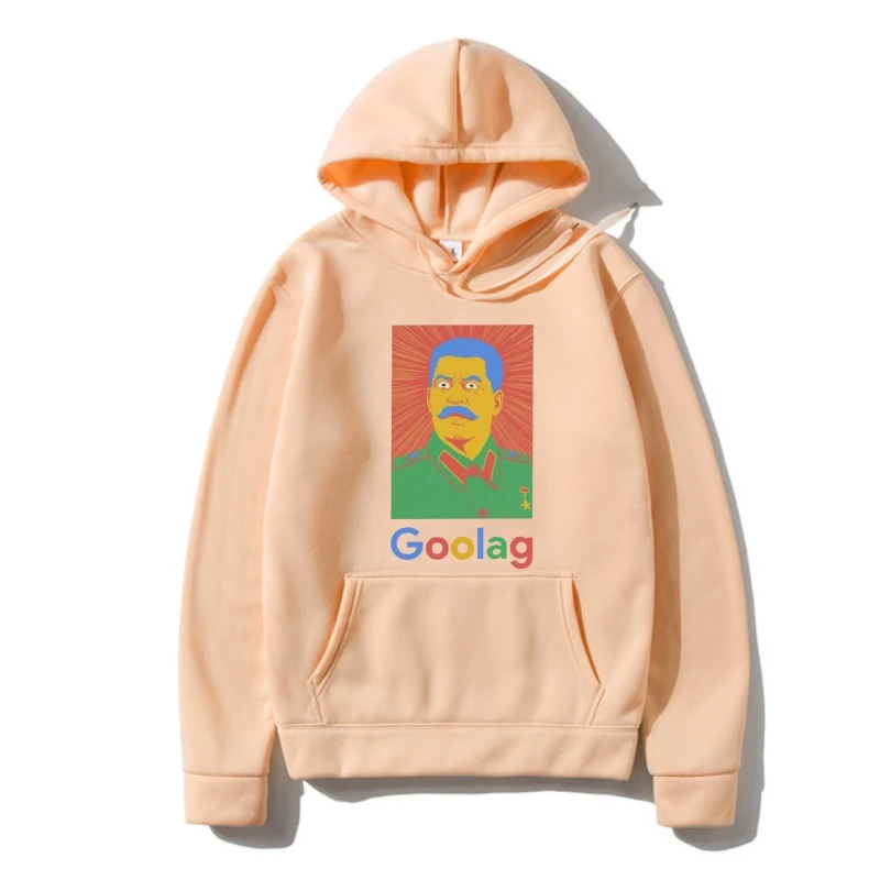 

Худи Goolag с изображением СССР Сталина, искусственный мем, верхняя одежда для мужчин, хумористическая толстовка из чистого хлопка, теплый пул...