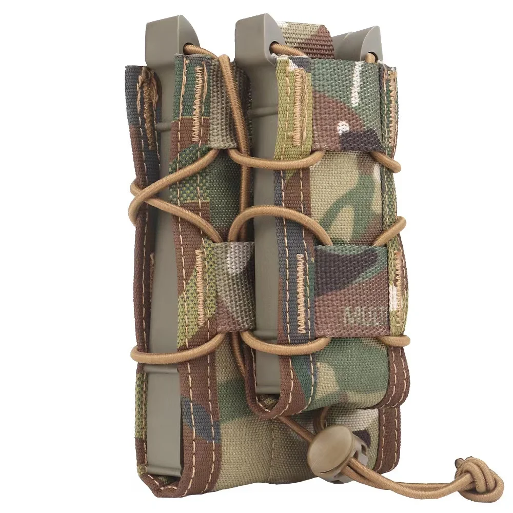 

5,56 + 9 мм тактическая двойная сумка для магазина, одиночная охотничья Магнитная сумка для винтовки Pitol Molle, сумка для журнала для AK AR M4 AR15