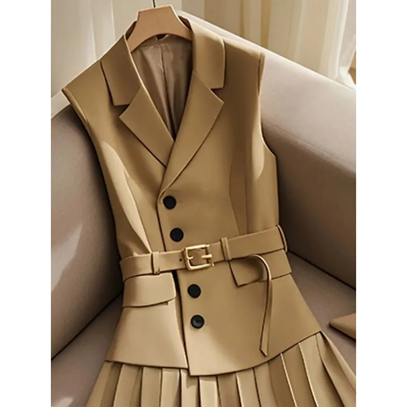 Французский легкий роскошный темпераментный комплект из двух предметов в стиле