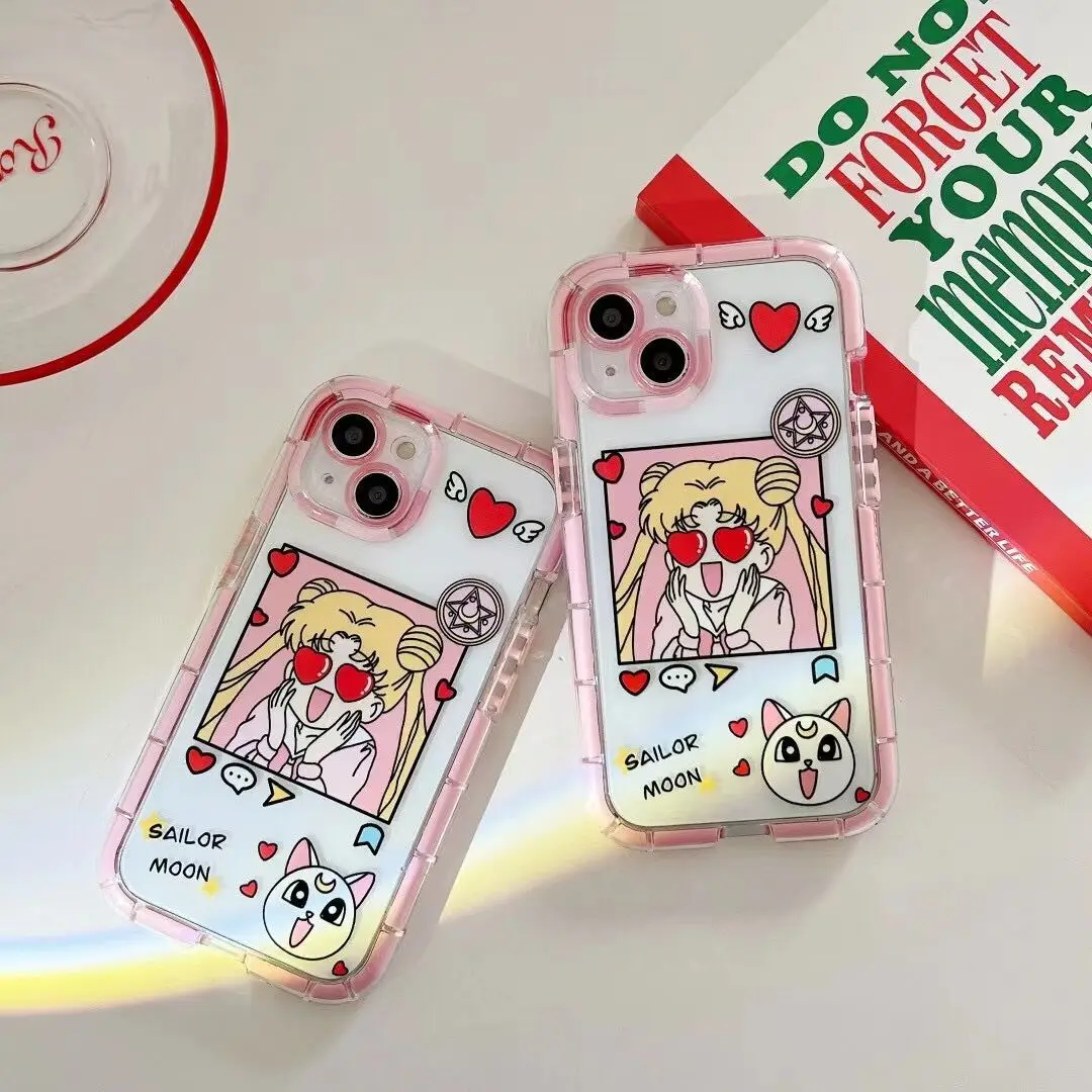 

Luminous Fresh Cartoon Love Lovely Beautiful Girl Cover for IPhone 11 12 13 Pro X XR XS Max Shockproof Phone Case IPhone 13 Case