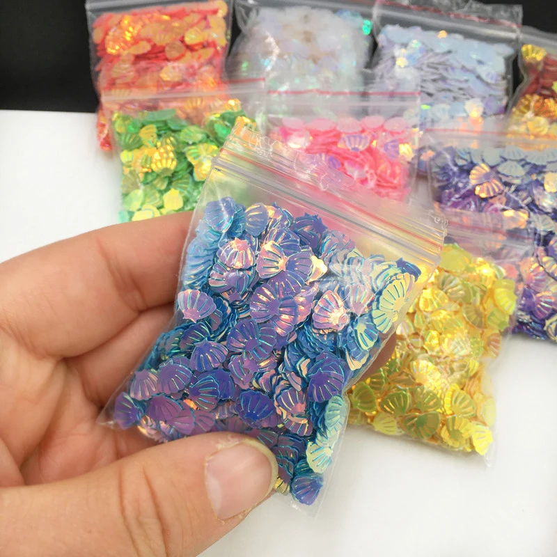 

Радужная блестящая оболочка, осветительная оболочка, 7 мм, для детского душа, конфетти, искусственная Русалка, настольное рассеянное украше...