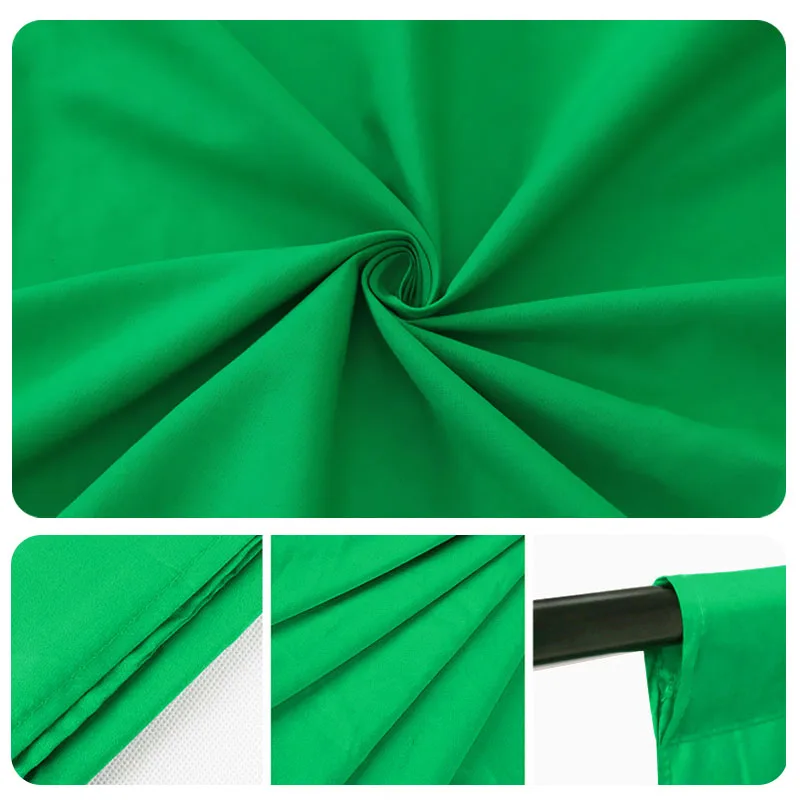 Green Screen Chroma key Backdrop Cloth Photography Background Muslin Fabric Backdrops for Photo Studio Video 3Mx1/2/3/4/6M |