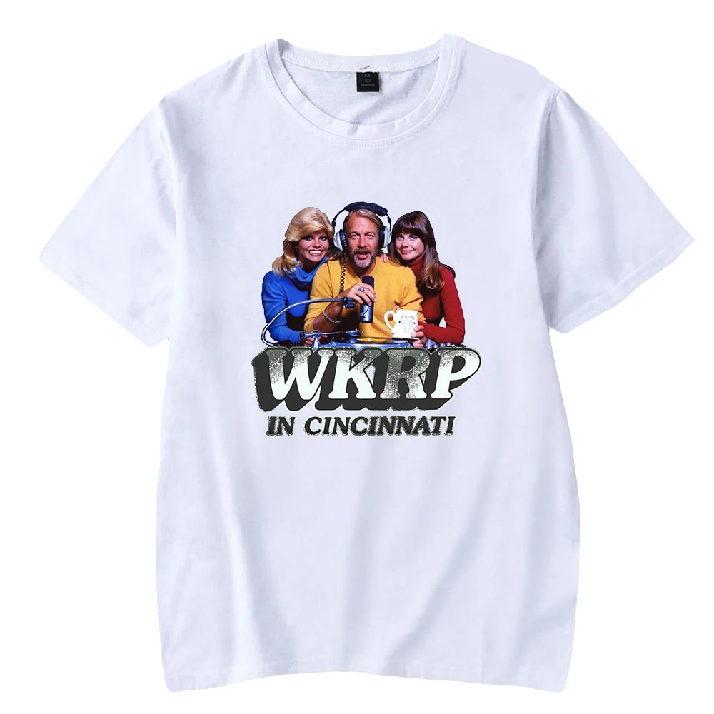 

WKRP Black Pink White Grey Vintage Funny T-shirt T Shirt Men Tshirt Women Tees Tops Harajuku Couple Customization Dropship