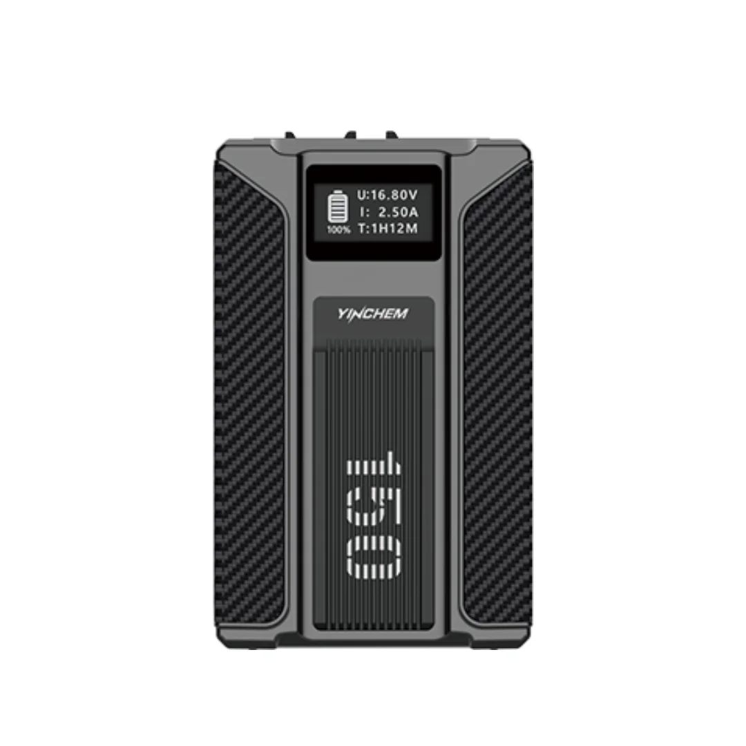 Фото Аккумулятор V-Mount емкостью 150 Вт·ч с выходом D-TAP, USB, DC 8.4В, 12В, Type-C 100Вт для мониторов, камер и видеосветильников №1