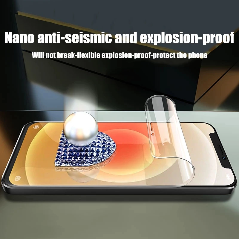 Films For iPhone 11 12 13 14 Pro MAX Plus X XS Max 13mini 14Plus Protective Glass Hydrogel Film 4PCS 2PCS Full Curved