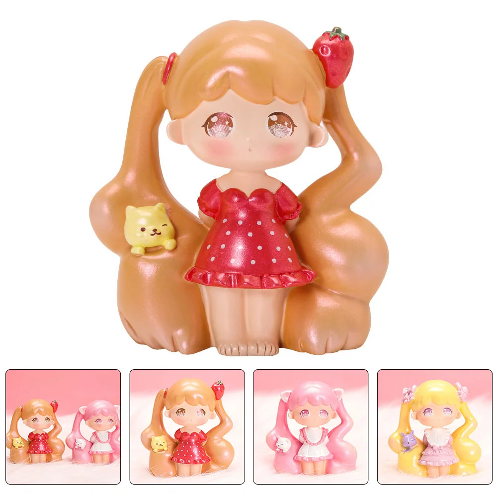 

Secret in Hair Blind Box Girl Blind Box Mysterious Box Desktop Ornament Girl Gift (Random Style)