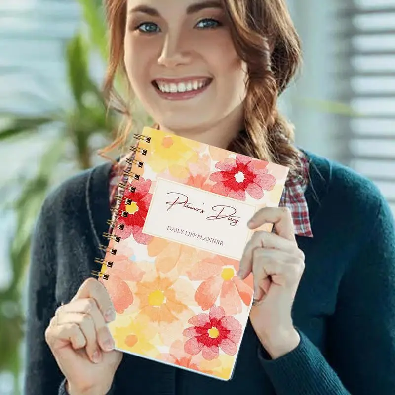 Дневник расписания 2025 бюджетный спиральный журнал блокнот инструмент для