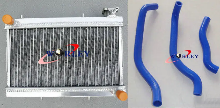 

Aluminum Radiator+ Blue Hose For HONDA TRX250R TRX 250 TRX250 R 1988 1989 88 89