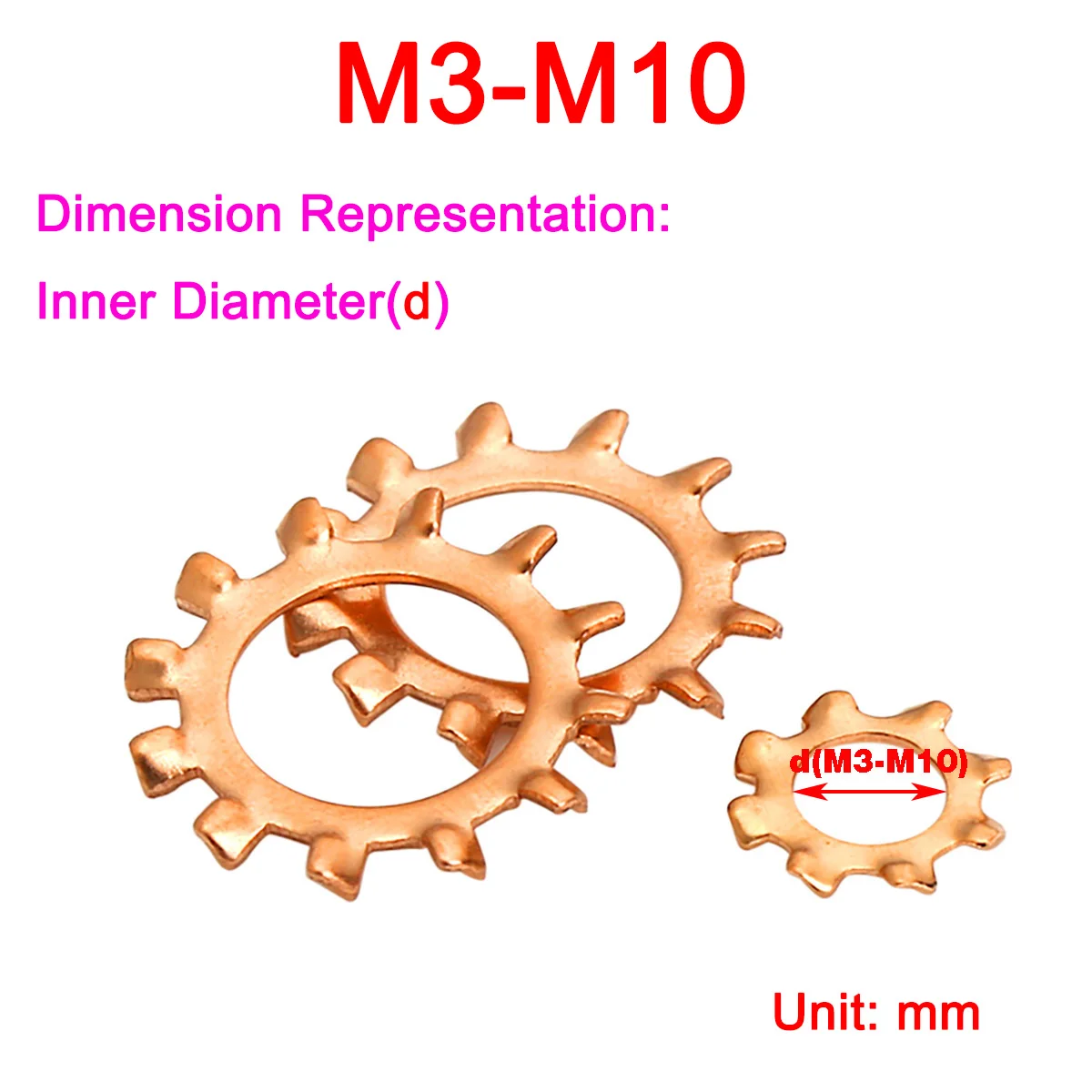 

Phosphor Copper Internal And External Tooth Chrysanthemum Lock Washer M3-M10