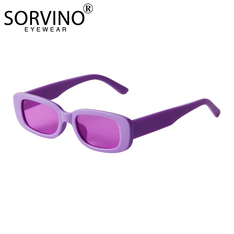 

SORVINO Vintage Small Rectangle Sunglasses Women Brand Designer Trendy Travel Square Shade Eyewear Women Rectangular Sun Glasses