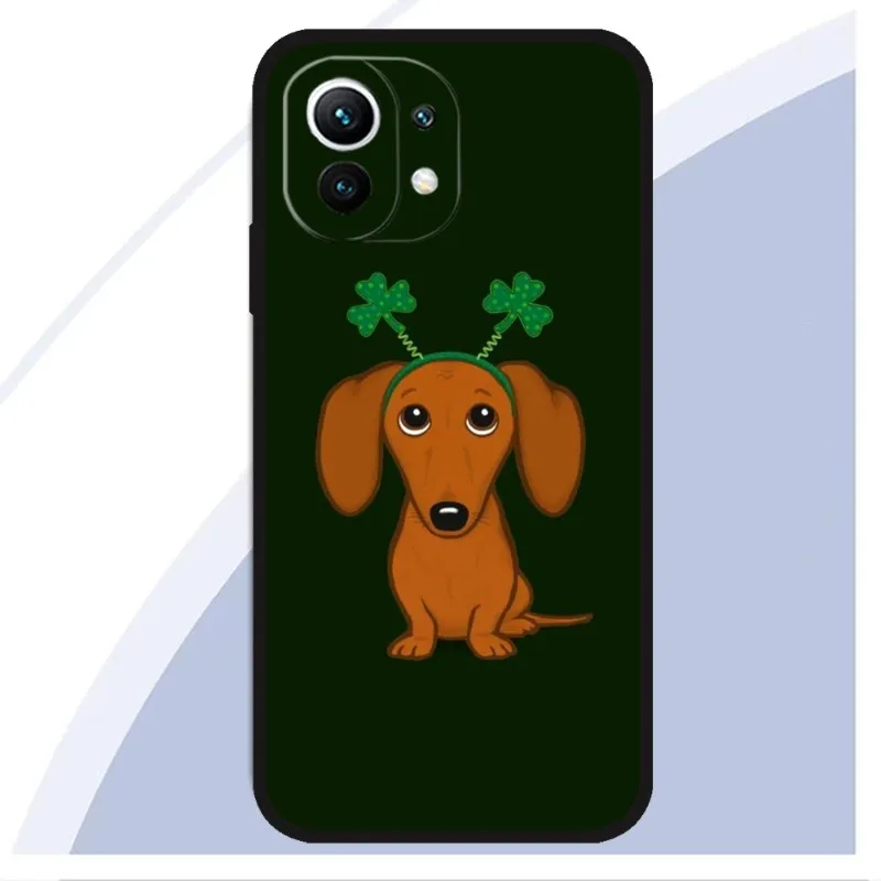 Love Cute Dachshund Dog Phone Case for Xiaomi Redmi K40 K30 K20 10 X 9 8 7 6 A C T S Pro Plus Extreme K50 Gaming Go Soft Cover images - 6